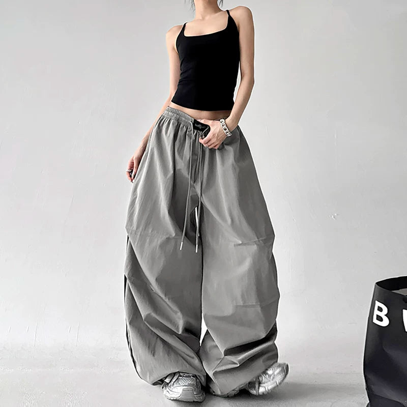 Wide-Leg Quick-Dry Drawstring Sports Pants 5