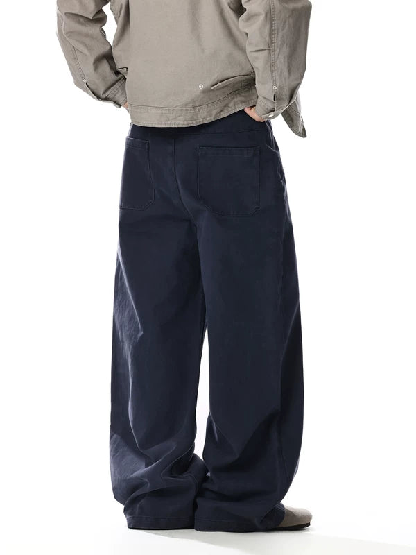 Wide Leg Rivet Detail Denim Pants 5