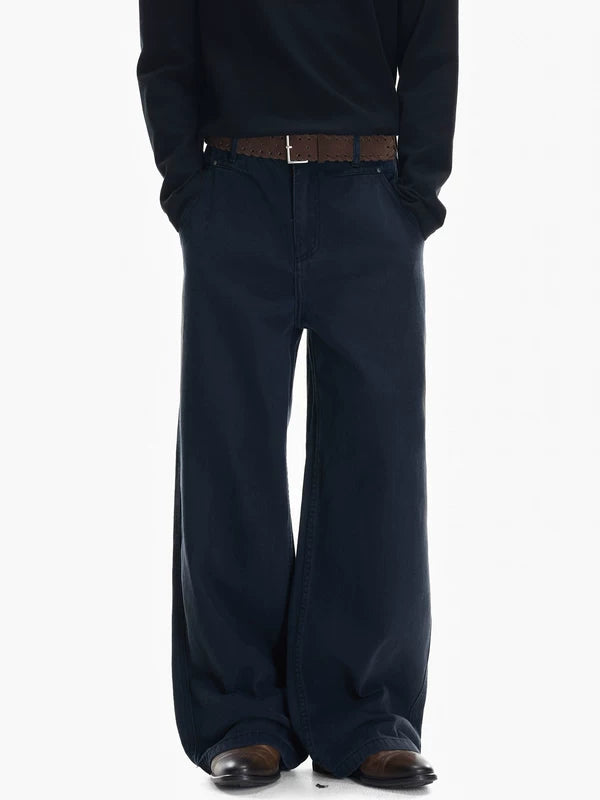 Wide Leg Straight Fit Casual Pants 2