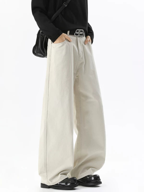 Wide Leg Straight Fit Casual Pants 4