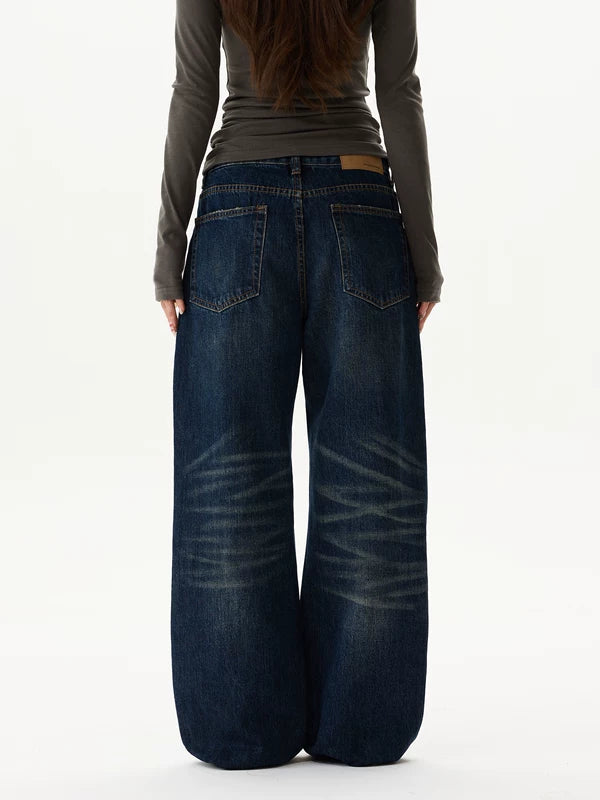 Wide Leg Straight Fit Jeans Pants 5