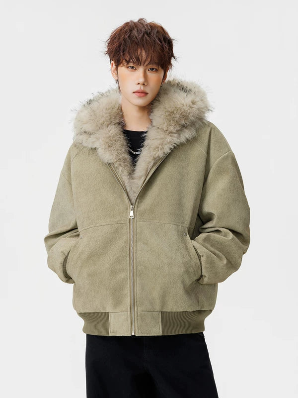 Winter Hooded Faux Fur Lined Jacket 5
