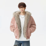 6141451358131,6141451358132,6141451358133,6141451358134,6141451358135,6141451358136, Winter Hooded Faux Fur Lined Jacket