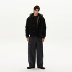 Winter Hooded Parka Jacket with Fur Trim 3