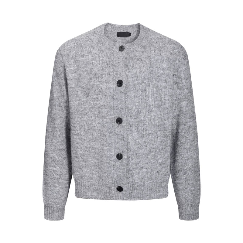 6192722387522,6192722387523,6192722387524, Wool Blend Knit Button Cardigan Sweater