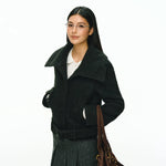 ,1627207:28341,6171553791541,1627207:28341,6171553791543,1627207:28341,6171553791542,1627207:28341,6171553791544,6171553791541,6171553791543,6171553791542,6171553791544, Wool Blend Short Belted Jacket