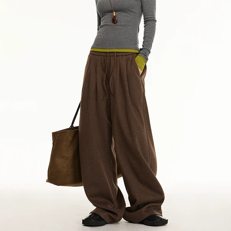 alt_id_5808658517, Wool Blend Wide Leg Drawstring Sweatpants
