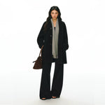 Wool Button-Front Long Coat 3