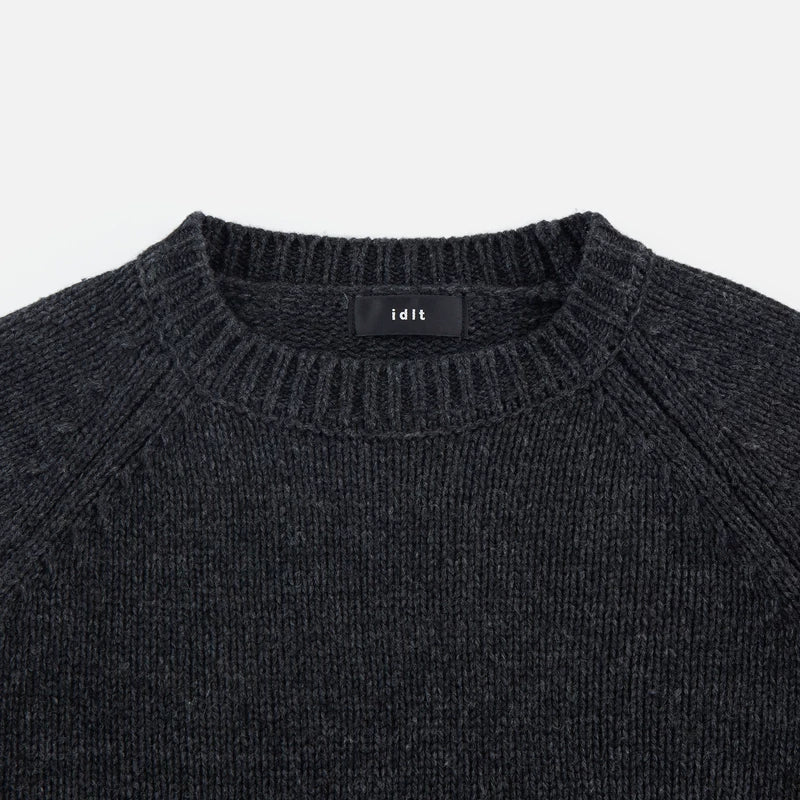 Wool Chunky Knit Raglan Sleeve Sweater 3