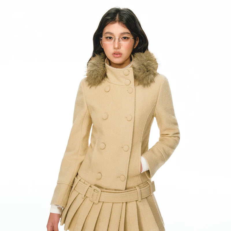 ,1627207:15409374,6004558748910,1627207:15409374,6004558748908,1627207:15409374,6004558748909,1627207:15409374,6004558748907,6004558748910,6004558748908,6004558748909,6004558748907, Wool Coat and Pleated Skirt Set