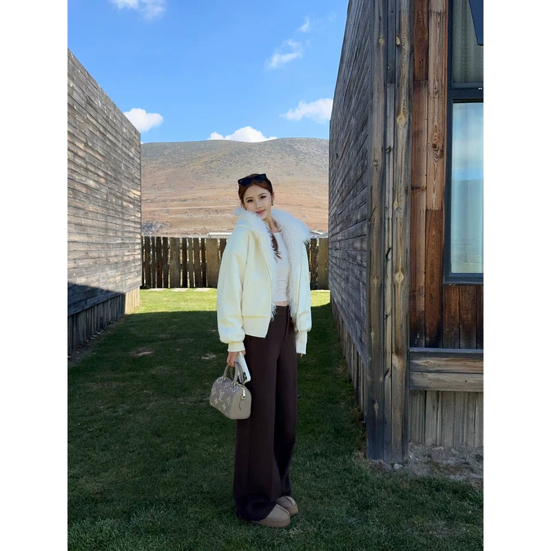 Wool Wide-Leg Floor-Length Pants 3