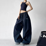 Workwear Drawstring Oversized Wide-Leg Pants 2