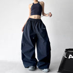 Workwear Drawstring Oversized Wide-Leg Pants 5