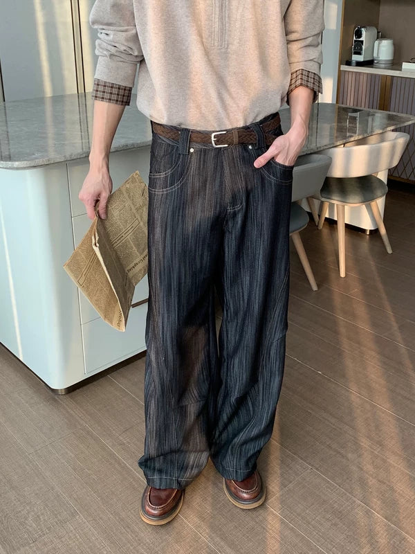 Wrinkle-Free Straight-Leg Loose Dress Pants 2