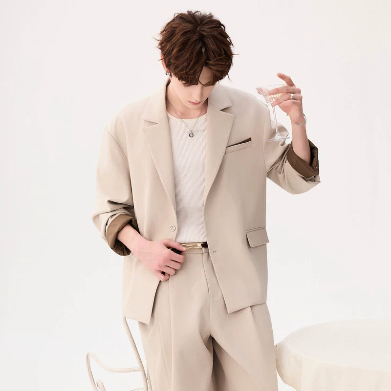 6029677228336,6029677228338,6029677228340,6029677228342, Wrinkle-Resistant Two-Piece Suit Pants Set