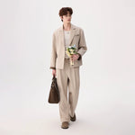 6029677228337,6029677228339,6029677228341,6029677228343, Wrinkle-Resistant Two-Piece Suit Pants Set