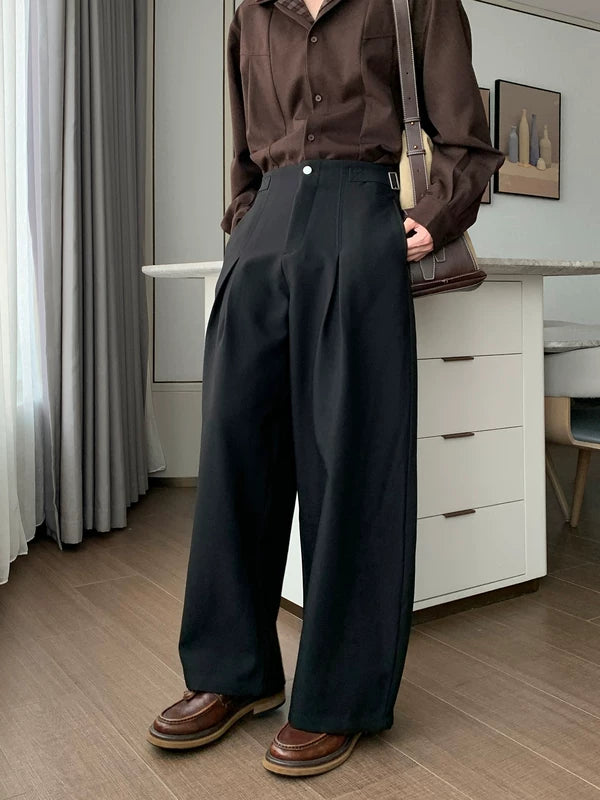 Wrinkle-Resistant Wide-Leg Casual Dress Pants 2