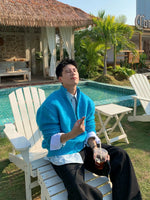 Zip Front Fuzzy Knit Cardigan Sweater 2