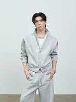 Zip Front Sweatshirt Jacket and Pants 4