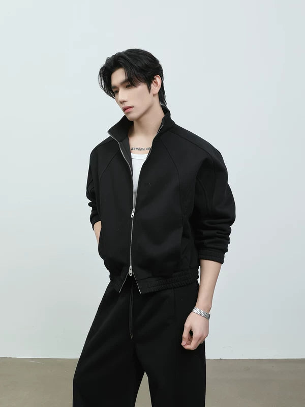 Zip Front Sweatshirt Jacket and Pants 5