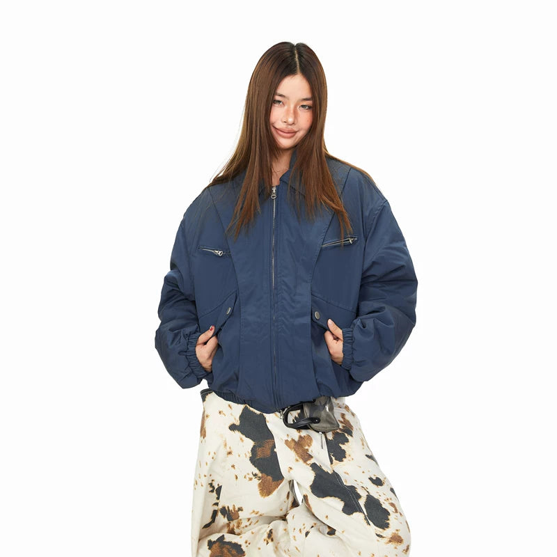 Zip Front Workwear Puffer Jacket 2