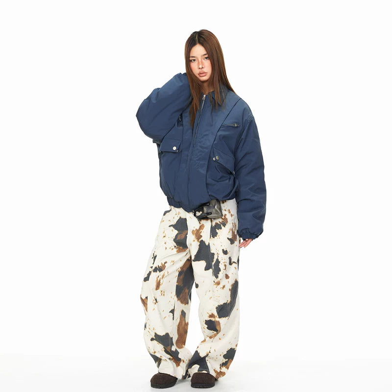 Zip Front Workwear Puffer Jacket 4