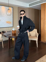 Zip Stand Collar Jacket and Pants Set 2