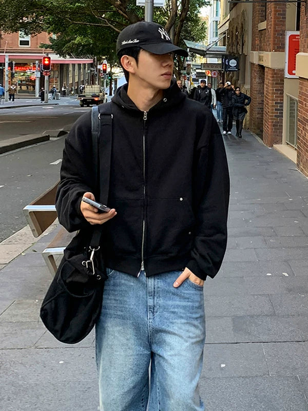 Zip Up Hooded Cardigan Sweatshirt 3