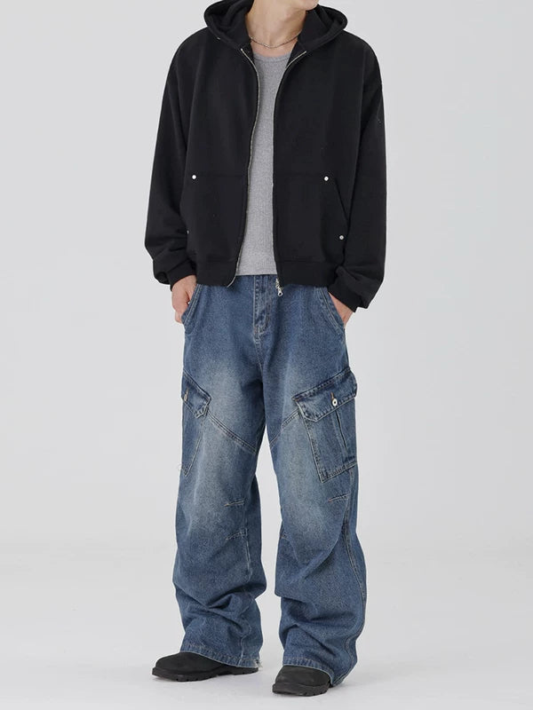 Zip Up Hooded Cardigan Sweatshirt 4