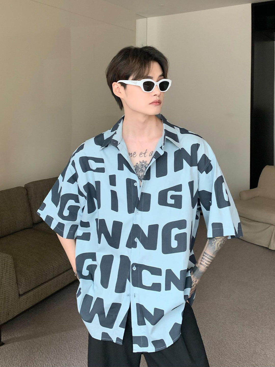 Alphabet Print Shirt
