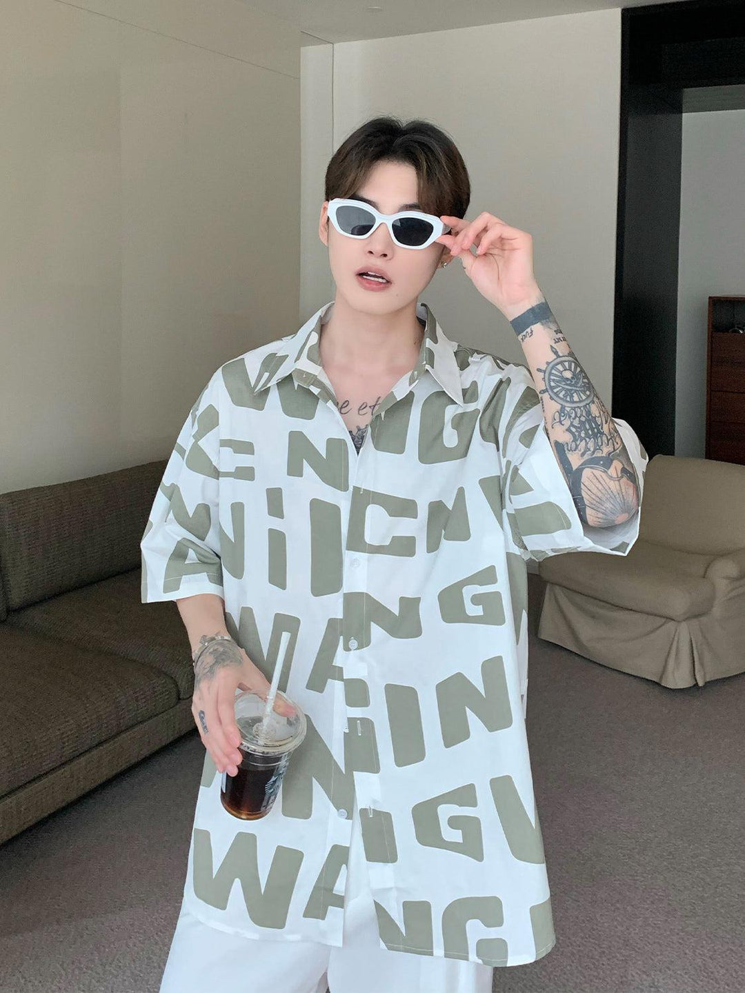 Alphabet Print Shirt