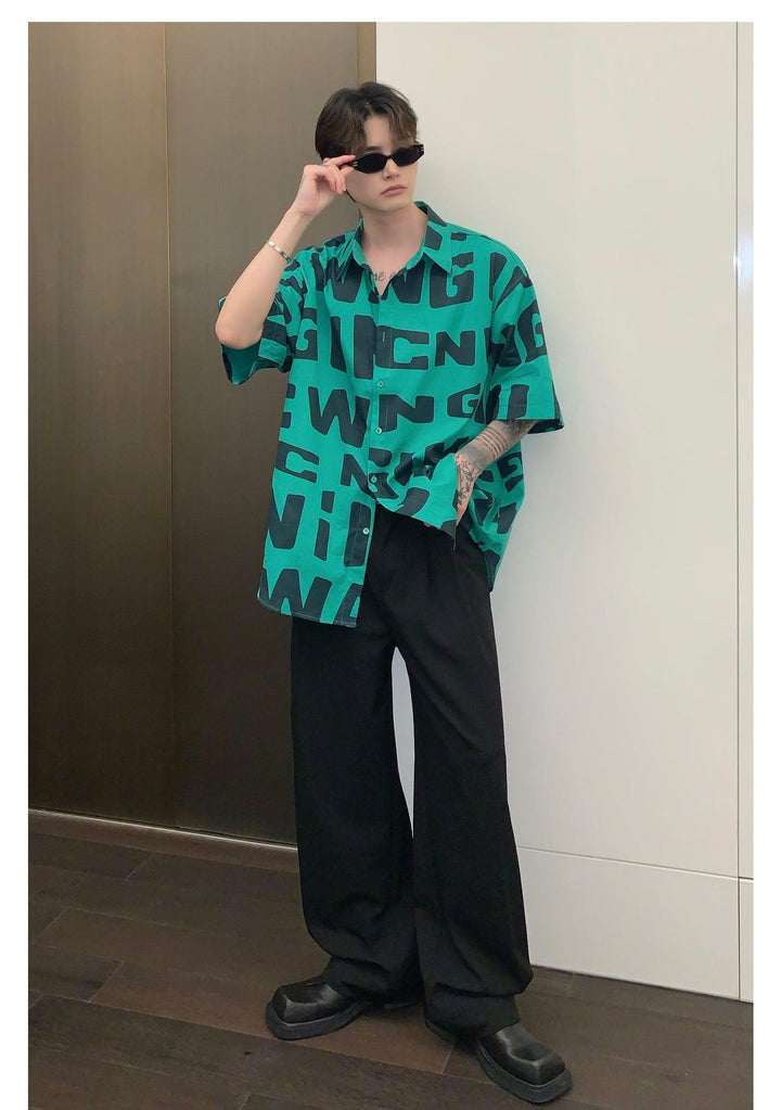 Alphabet Print Shirt
