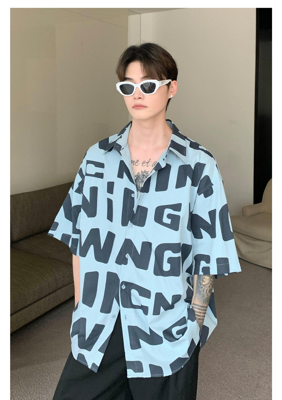 Alphabet Print Shirt