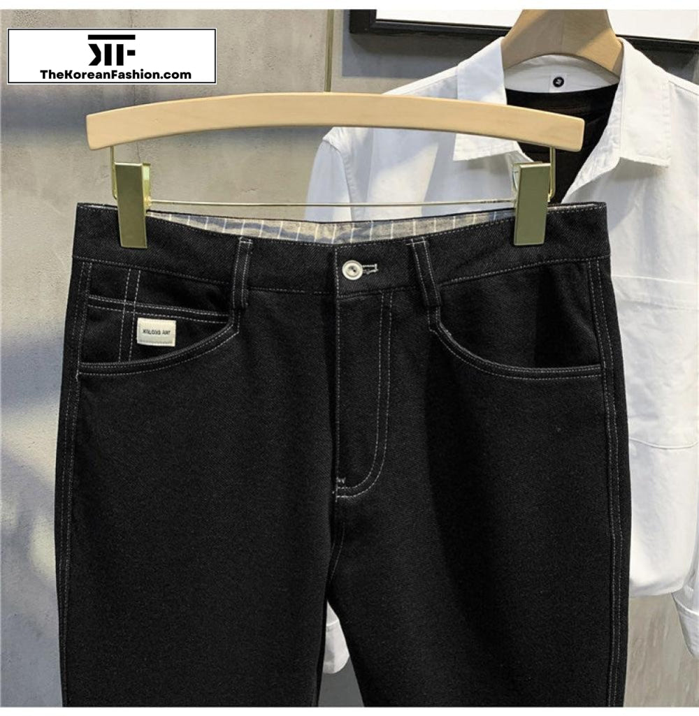 Autumn and Winter Classic Blue Jeans