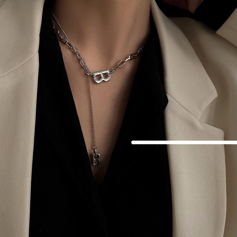 B Letter Necklace