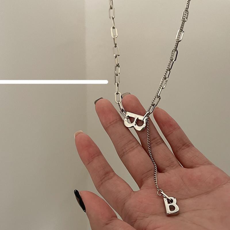 B Letter Necklace