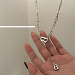 B Letter Necklace