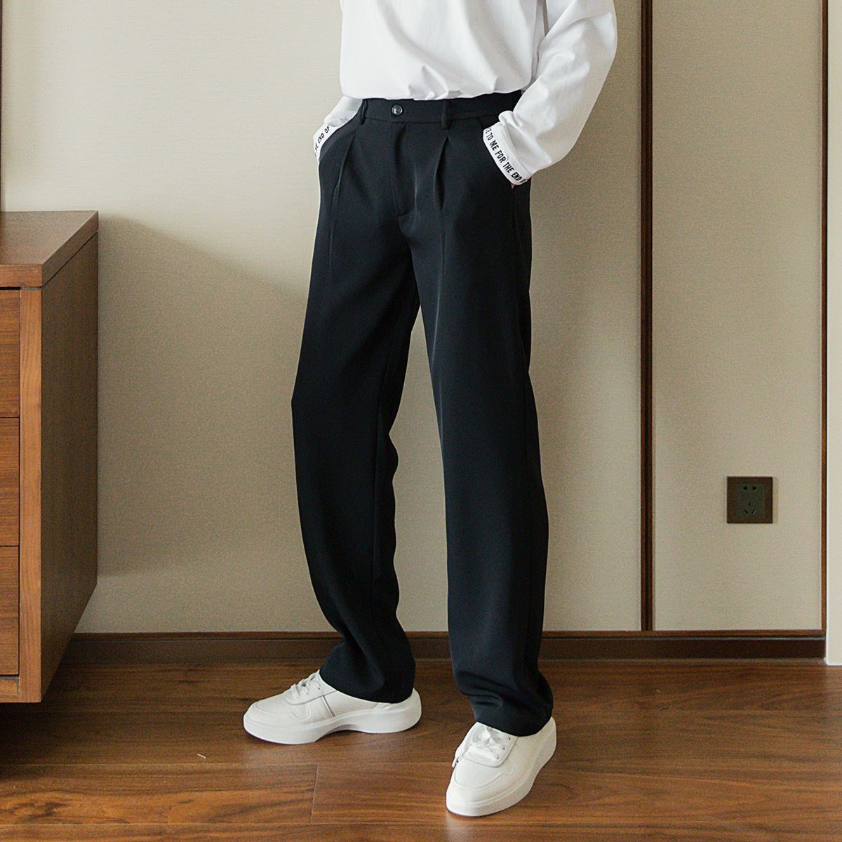 Basic Suit Pants (Elastic Band).
