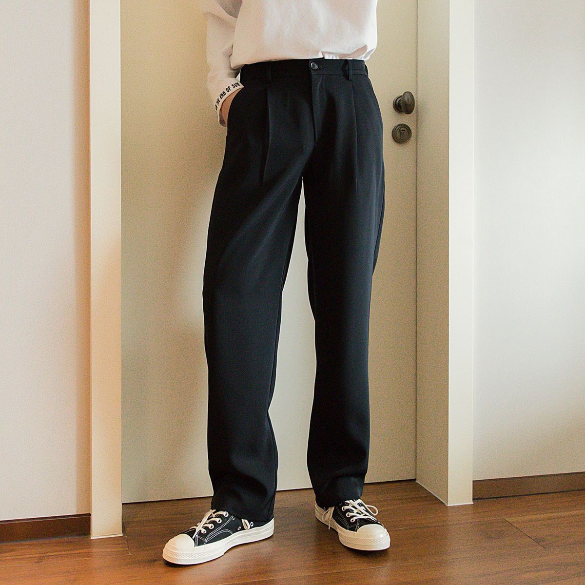 Basic Suit Pants (Elastic Band).