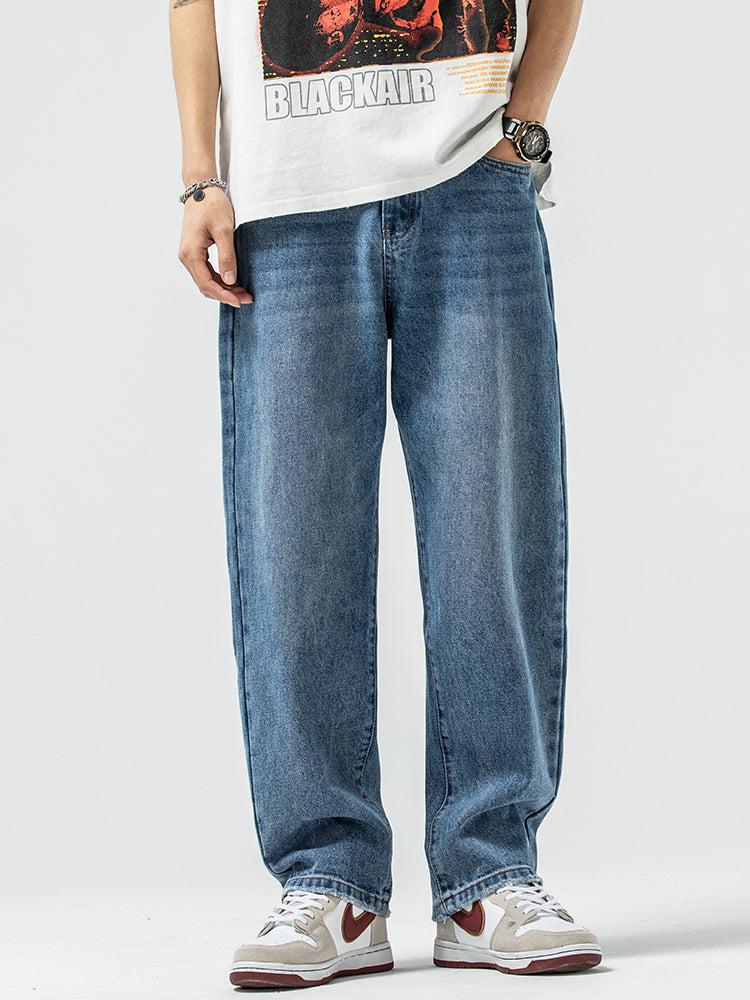 Basic Wide-leg Drape Jeans