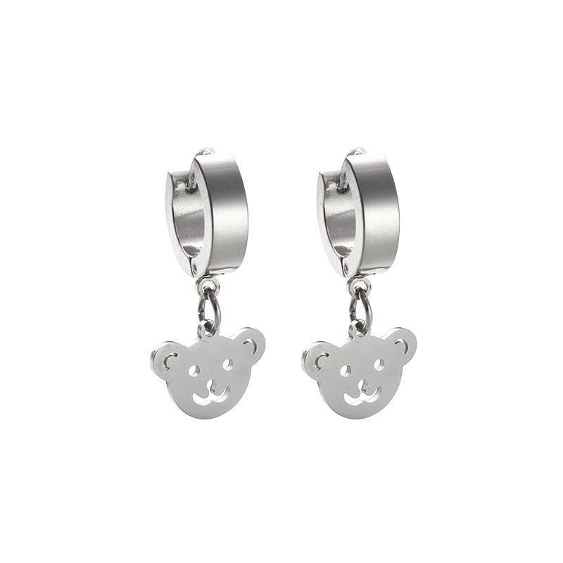 Bear Pendant Earrings
