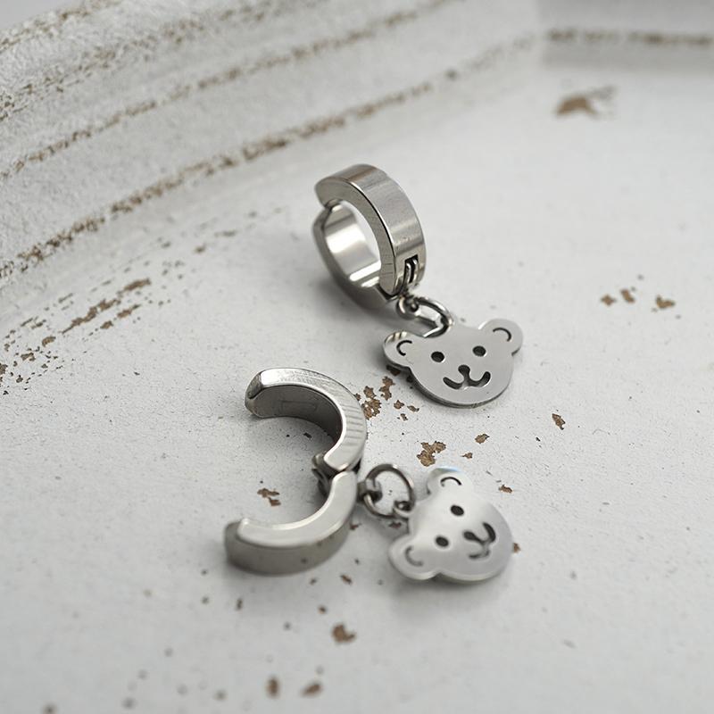 Bear Pendant Earrings