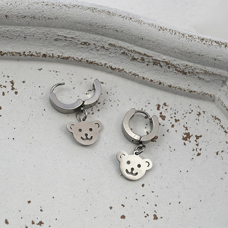 Bear Pendant Earrings