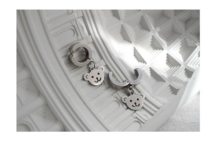 Bear Pendant Earrings