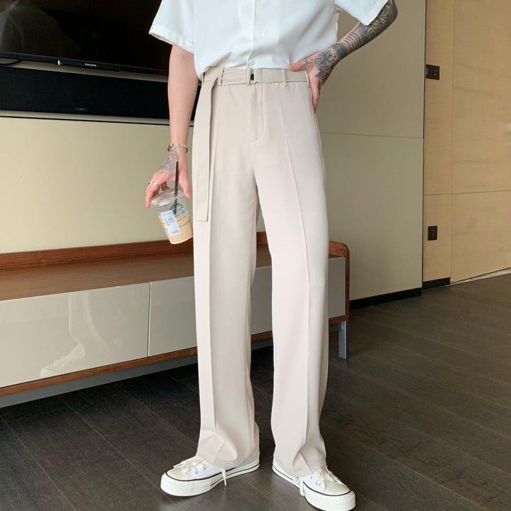 Belted Pleated Pants