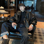 Biker Faux Leather Jacket