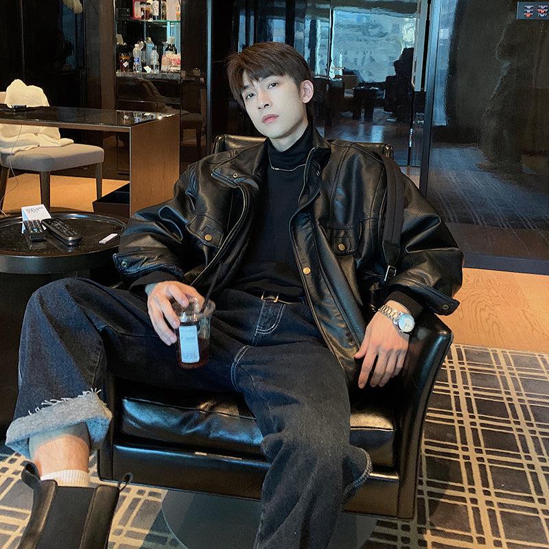 Biker Faux Leather Jacket