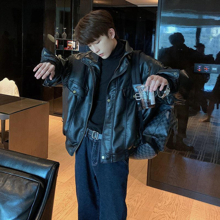 Biker Faux Leather Jacket