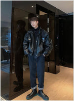 Biker Faux Leather Jacket