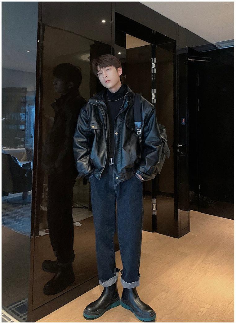 Biker Faux Leather Jacket